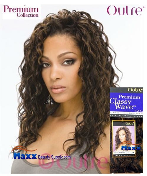 Outre Premium Collection Human Hair Weave - Classy Wave 14"